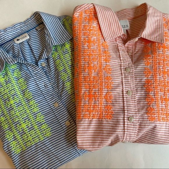Bundle of Stylus Striped Button Down Shirts - Picture 1 of 15